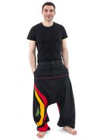 Sarouel grande taille homme arc en ciel tricolore reggae