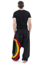 Sarouel grande taille homme arc en ciel tricolore reggae
