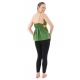 Top decollete V rouge jaune vert coton leger Summer style