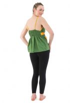 Top decollete V rouge jaune vert coton leger Summer style