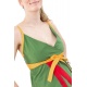 Top decollete V rouge jaune vert coton leger Summer style