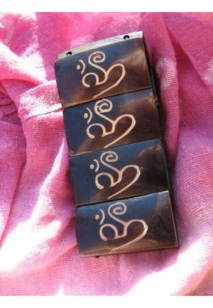 BR7026 large bracelet os de buffle ohm nepalais