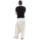 Pantalon sarwel Nepal zen homme femme coton leger creme Tara