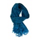 Echarpe femme turquoise labyrinth