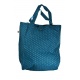 Sac tote bag coton imprimé ethnic hoshi bleu vert
