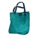 Sac tote bag coton imprimé turquoise funny pelion