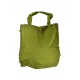 Sac tote bag coton imprimé ethnic bengali fire vert kaki