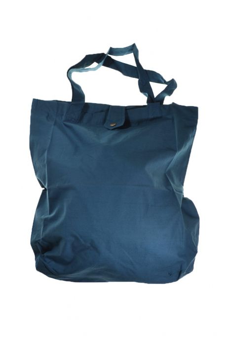 Sac tote bag coton imprimé ethnic happy blue koh tao bleu