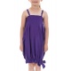 Robe bandeau smocke violette bretelles reglables Mini Svinah