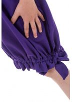 Robe bandeau smocke violette bretelles reglables Mini Svinah