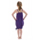 Robe bandeau smocke violette bretelles reglables Mini Svinah