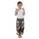 Sarouel enfant elastique Mini Brownie chocolat