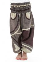Sarouel enfant elastique Mini Brownie chocolat