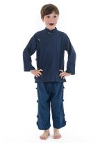 Chemise enfant ethnique bleu Bacca