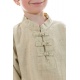 Chemise nepalaise enfant col mao chanvre Keta