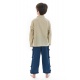 Chemise nepalaise enfant col mao chanvre Keta