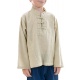 Chemise nepalaise enfant col mao chanvre Keta