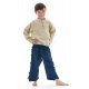 Chemise nepalaise enfant col mao chanvre Keta