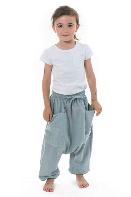 Sarouel pantalon enfant coton leger Ilam