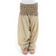 Pantalon enfant aladin ete creme chanvre Mini Ganesh