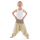 Pantalon enfant aladin ete creme chanvre Mini Ganesh