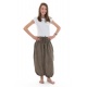 Sarouel ado smocks coton chanvre fonce Hindito