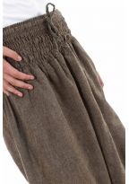 Sarouel ado smocks coton chanvre fonce Hindito