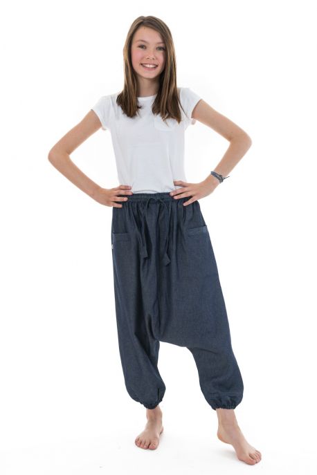 Sarouel bermuda ado jean leger urban babacool mixte