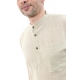 Chemise coton nepalais 3 boutons 1 poche