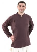 Chemise tibetaine homme ouverture laterale