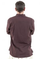 Chemise tibetaine homme ouverture laterale