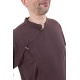Chemise tibetaine homme ouverture laterale