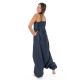 Combinaison sarouel denim blue jean soft ethnic street Salma