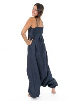 Combinaison sarouel denim blue jean soft ethnic street Salma