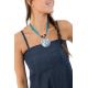 Combinaison sarouel denim blue jean soft ethnic street Salma