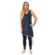 Tunique robe courte jean denim sans manche capuche de lutin Gina