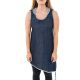 Tunique robe courte jean denim sans manche capuche de lutin Gina
