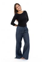 Pantalon blue jean hybride femme homme street chic Nila