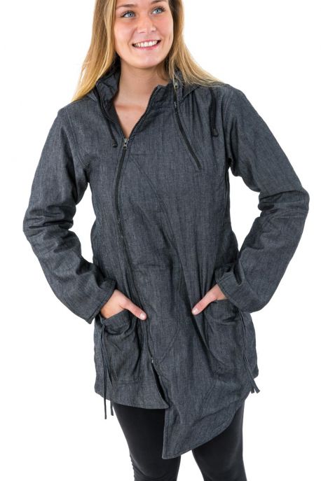 Manteau jean et polaire avec capuche de lutin urban feeling