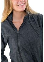 Manteau jean et polaire avec capuche de lutin urban feeling