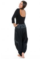 Sarouel ethnic graphic noir et gris nepalese snow Vesna