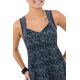 Robe longue originale princesse ethnique noir gris Alyna