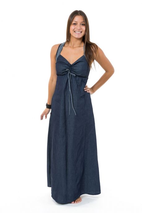 Robe longue jean denim doux originale Taly