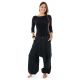 Pantalon sarouel baggy droit homme femme noir uni Sarul