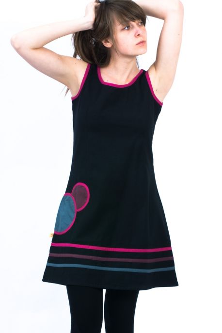 FZ1163 robe lunaire tricolore baba cool