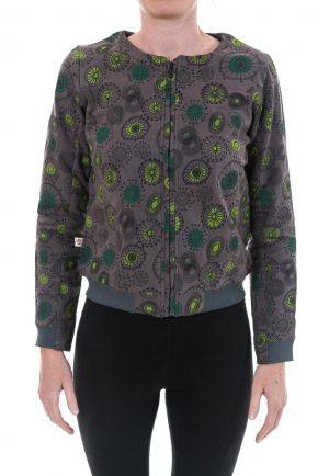 Gilet sweat zip style teddy cute print chapeaux et ombrelles
