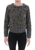 Gilet sweat zip style teddy cute print chapeaux et ombrelles