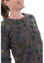Gilet sweat zip style teddy cute print chapeaux et ombrelles