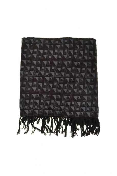 Foulard cheche ethnic triangularis psyche gris