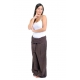 Pantalon Fisherman Thai marron